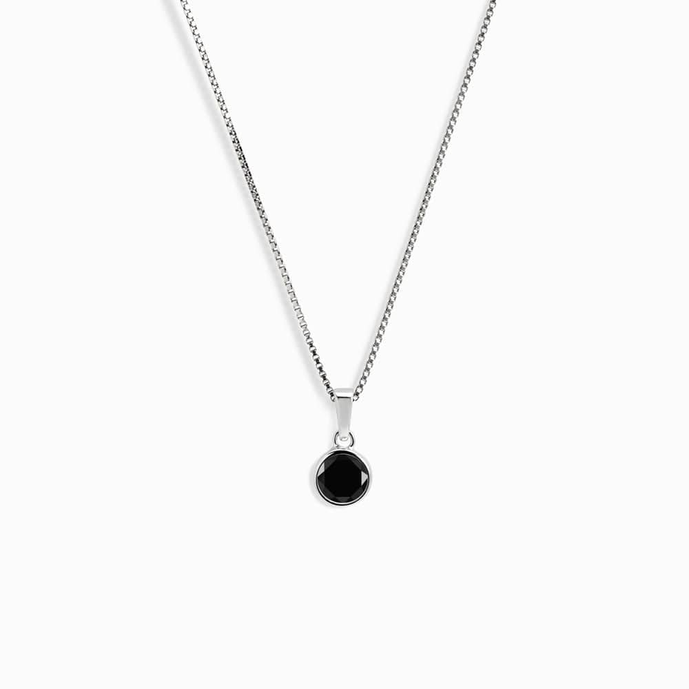 Awe Inspired Necklaces Sterling Silver / Black Onyx Gemstone Necklace