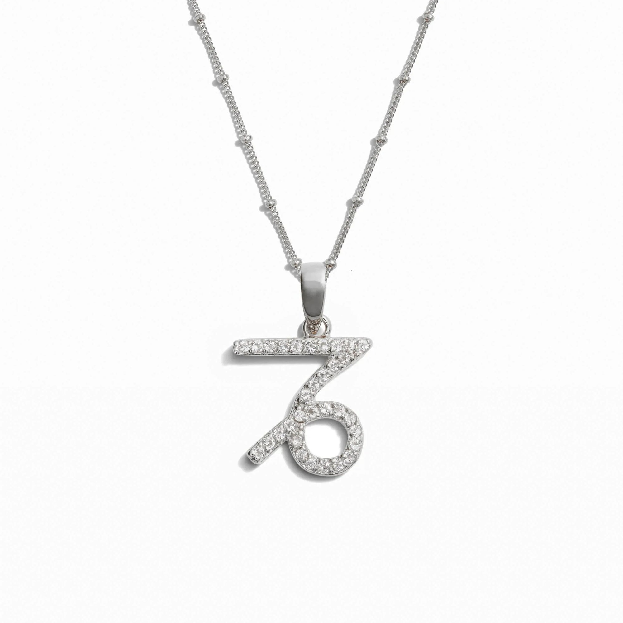 Awe Inspired Necklaces Sterling Silver / Capricorn / 20-22" Saturn Chain Gemstone Zodiac on Saturn Chain