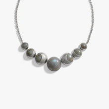 Awe Inspired Necklaces Sterling Silver Labradorite Moon Phase Statement Necklace