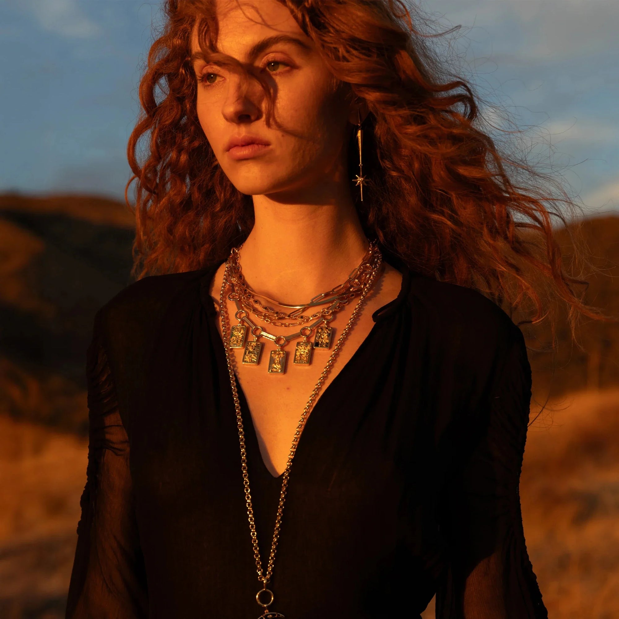 Awe Inspired Necklaces Tarot Bar Charm Necklace