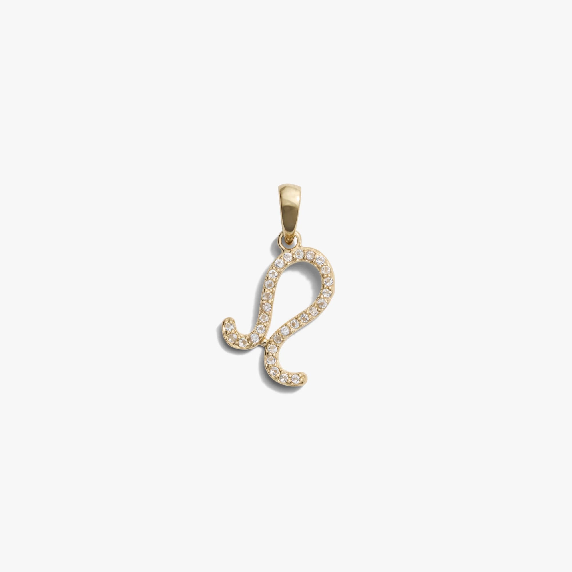 Awe Inspired Pendants 14K Yellow Gold Vermeil / Leo / Mini Zodiac Gemstone Amulet
