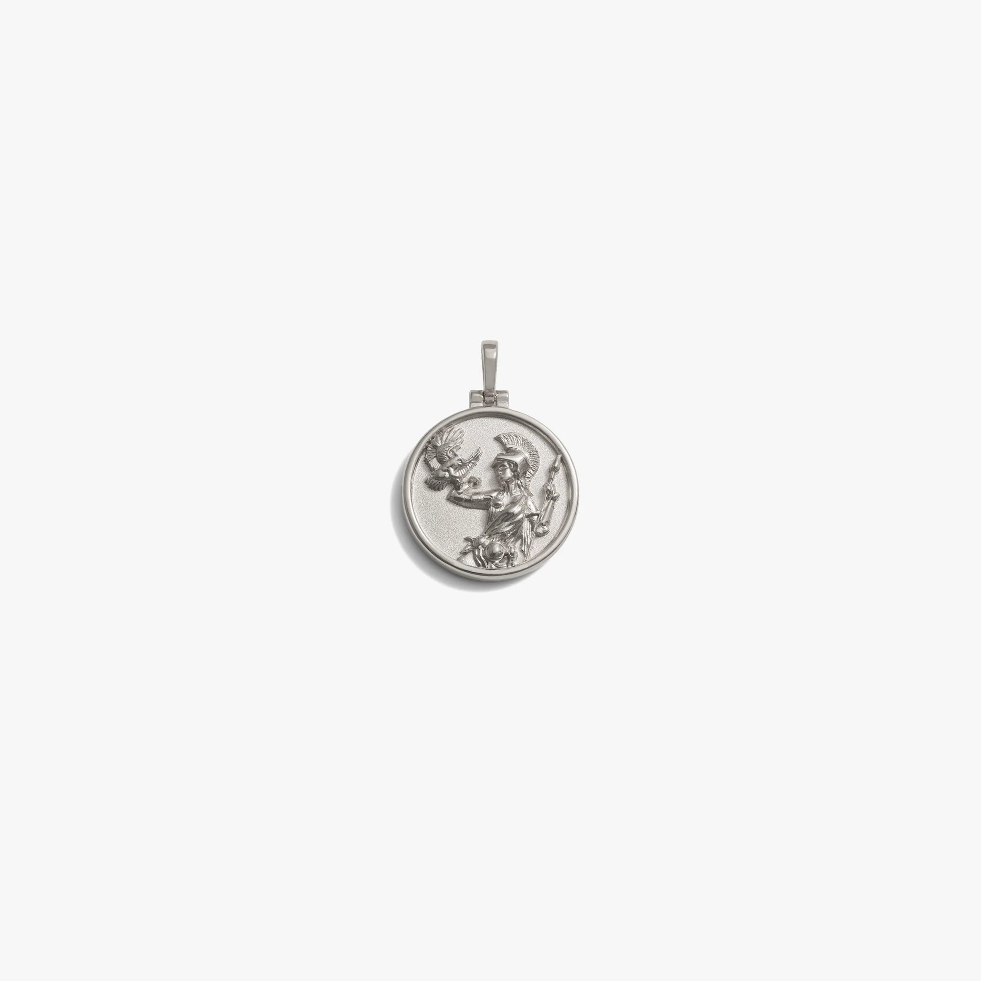 Awe Inspired Pendants 925 Sterling Silver / Athena Mini Goddess Coin Pendant