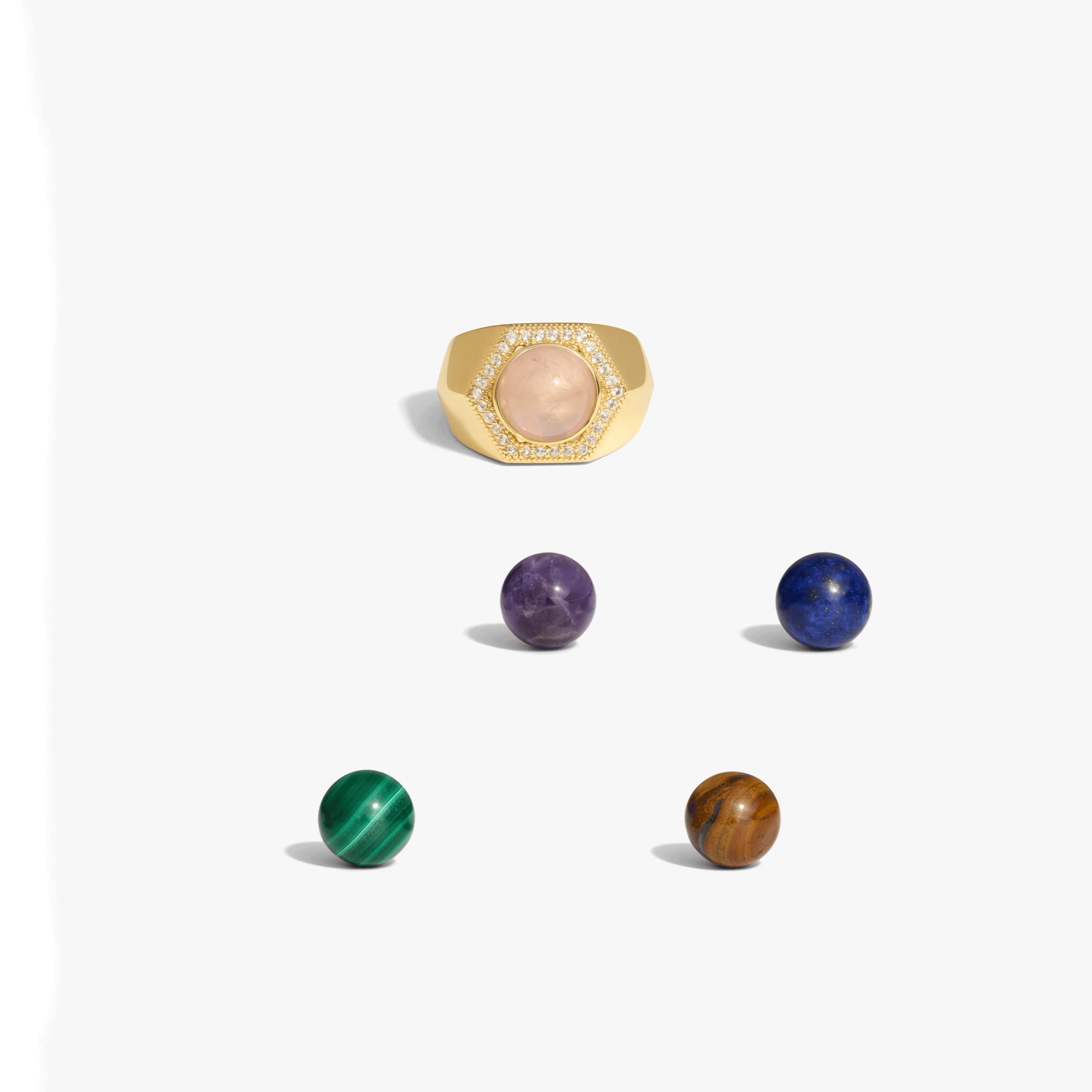 Awe Inspired Rings 14K Gold Vermeil / 6 Orbis Ring