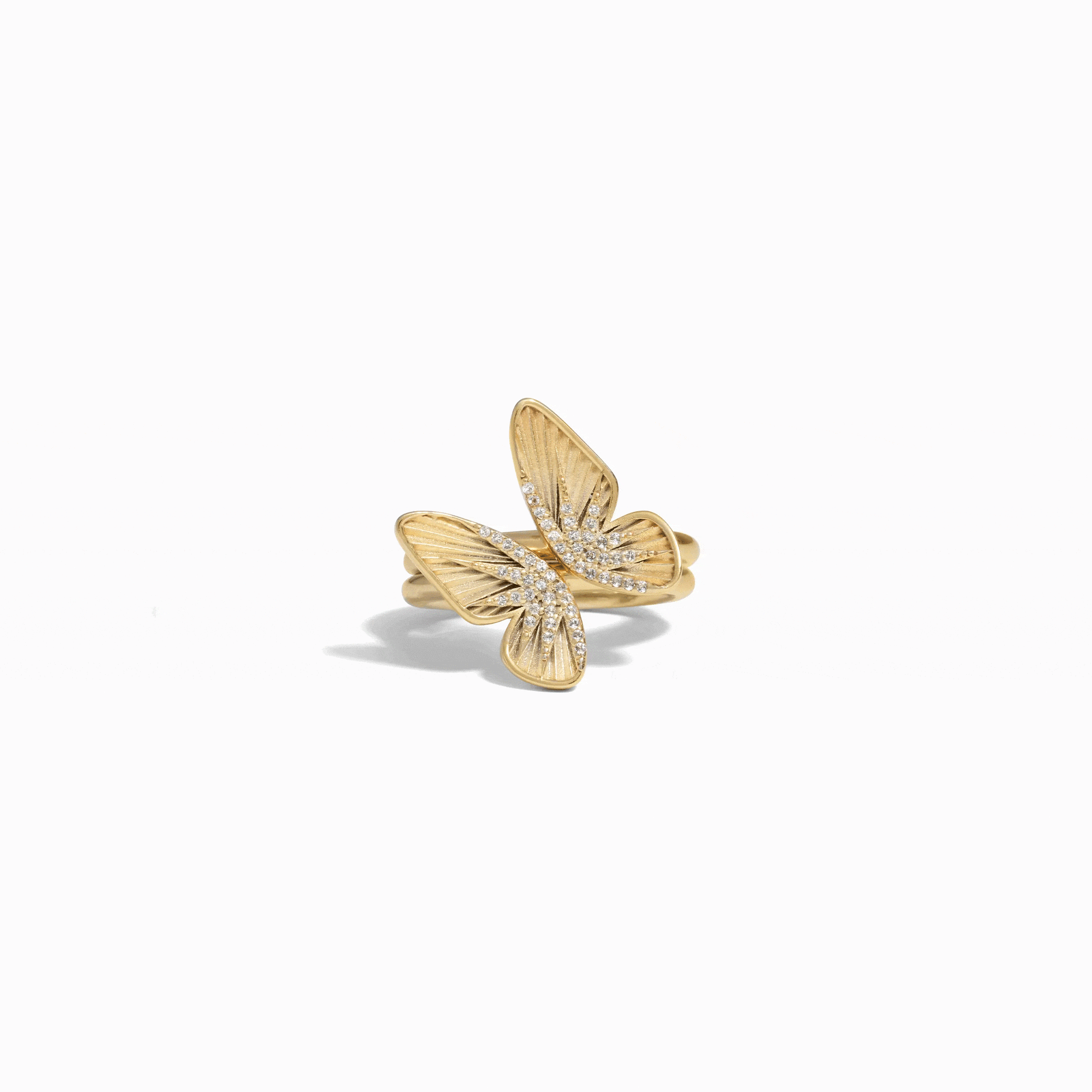 Awe Inspired  Rings Butterfly Wing Stacking Rings