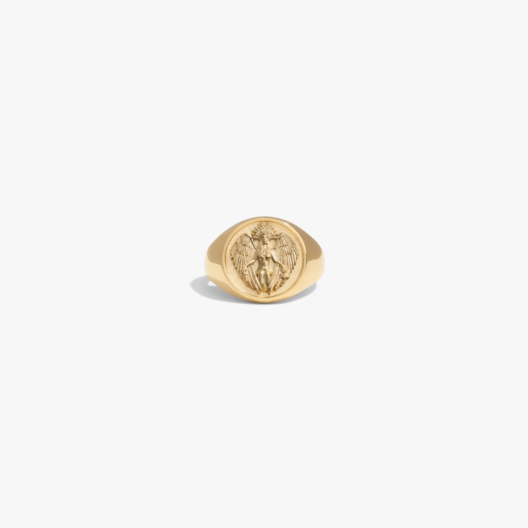Awe Inspired Rings 14K Yellow Gold Vermeil / Lilith / 6 Goddess Rework Signet Ring