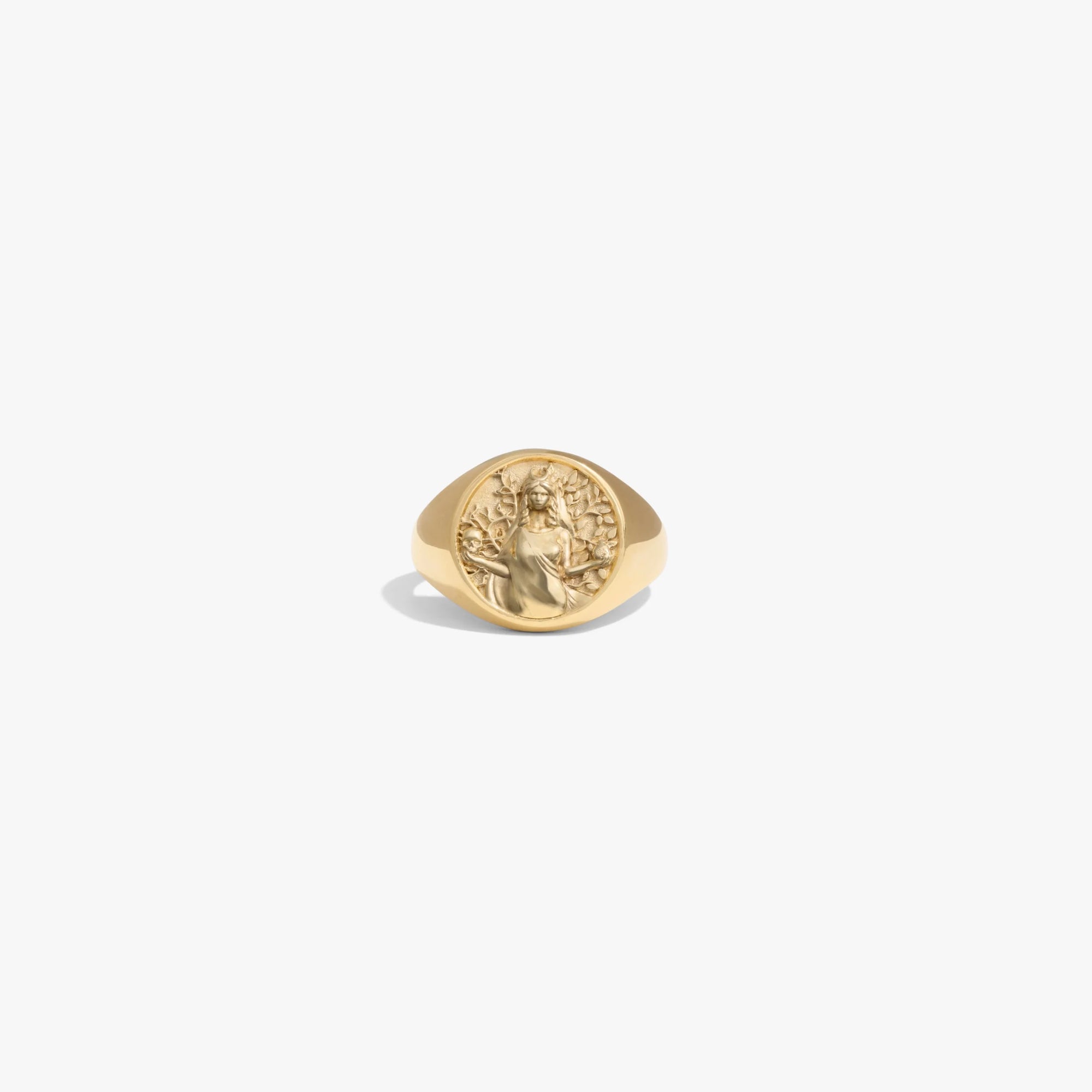 Awe Inspired Rings 14K Yellow Gold Vermeil / Persephone / 6 Goddess Rework Signet Ring