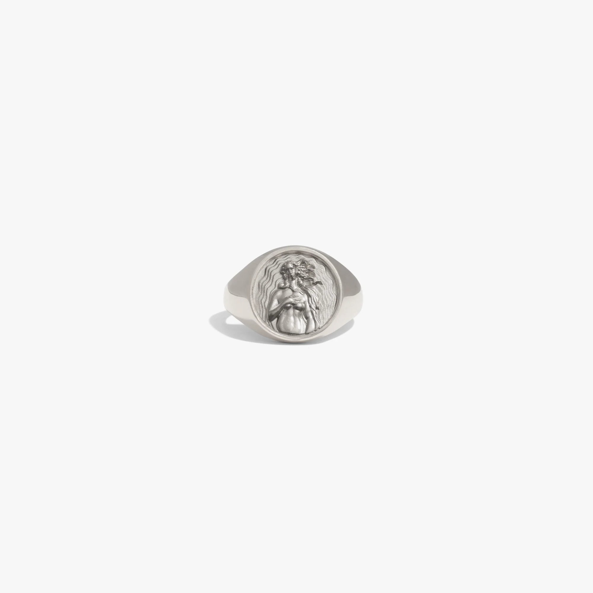 Awe Inspired Rings 925 Sterling Silver / Aphrodite / 6 Goddess Rework Signet Ring