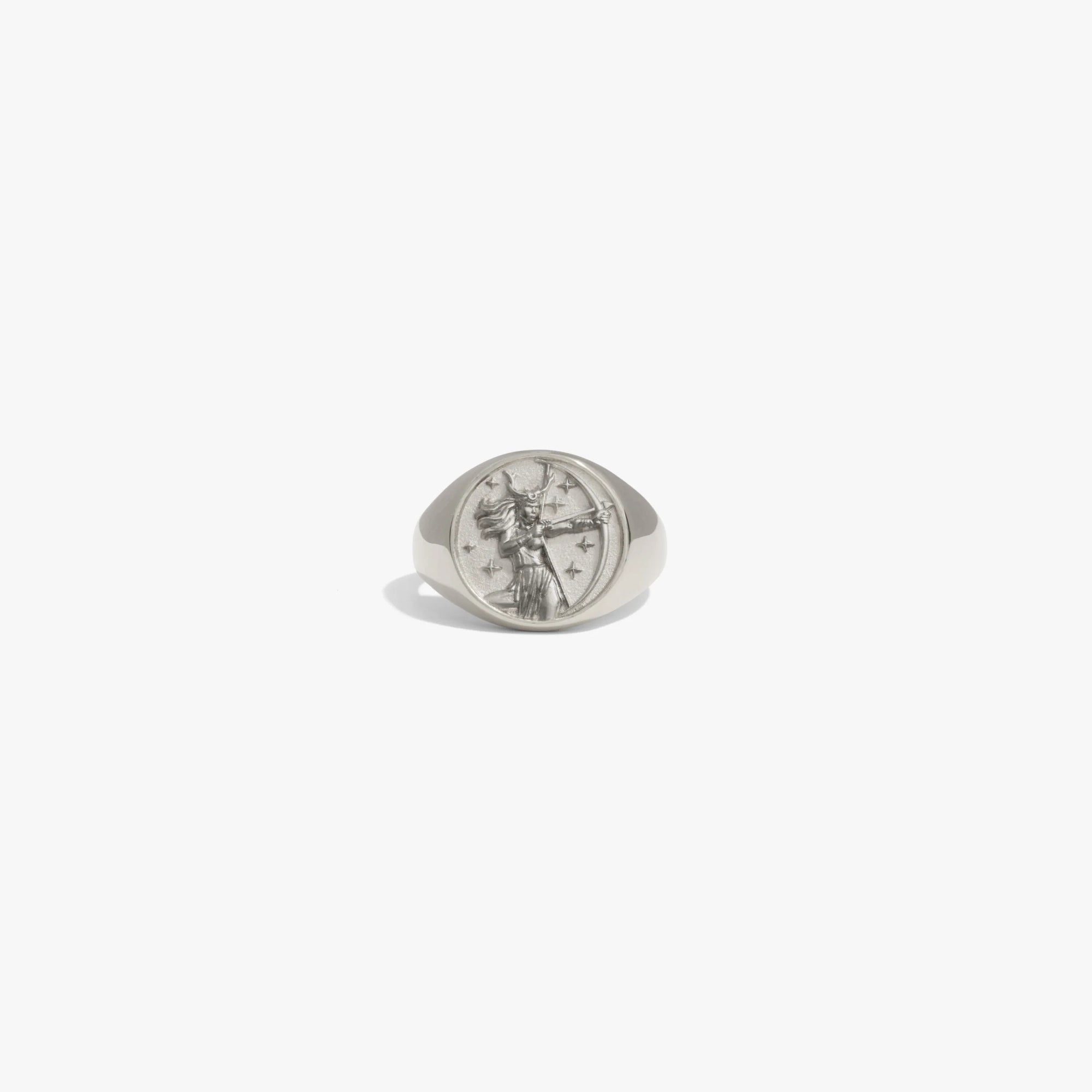 Awe Inspired Rings 925 Sterling Silver / Artemis / 6 Goddess Rework Signet Ring