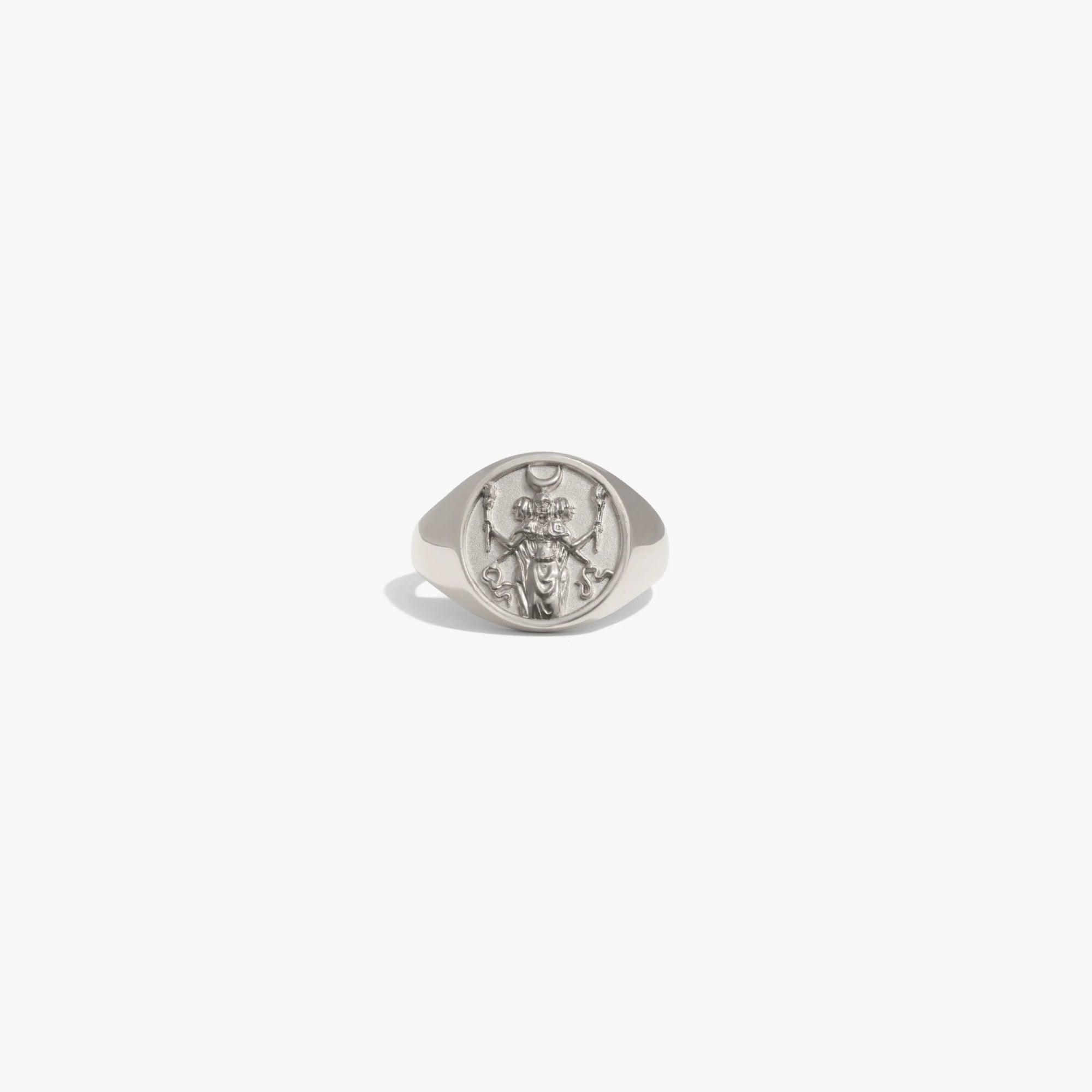 Awe Inspired Rings 925 Sterling Silver / Hecate / 6 Goddess Rework Signet Ring