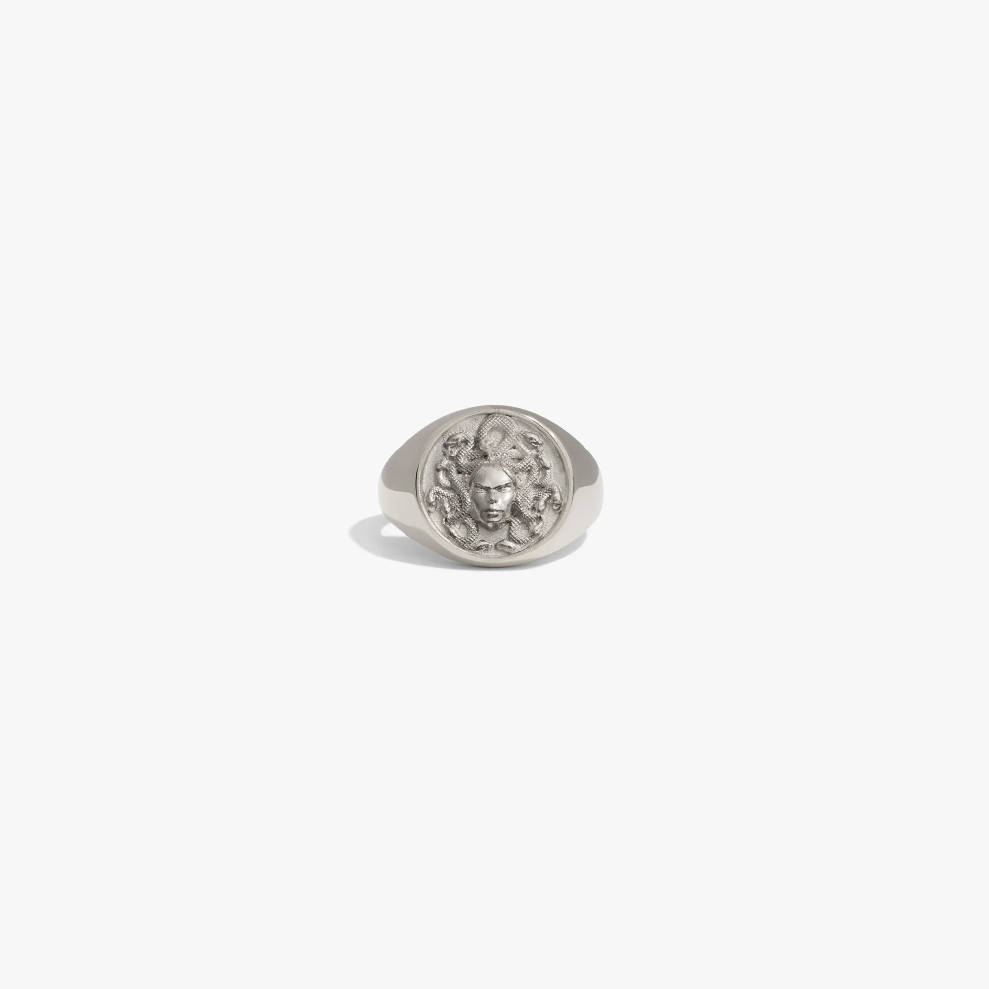 Awe Inspired Rings 925 Sterling Silver / Medusa / 6 Goddess Rework Signet Ring