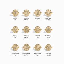 Awe Inspired Rings Aquarius & Air Flip Ring