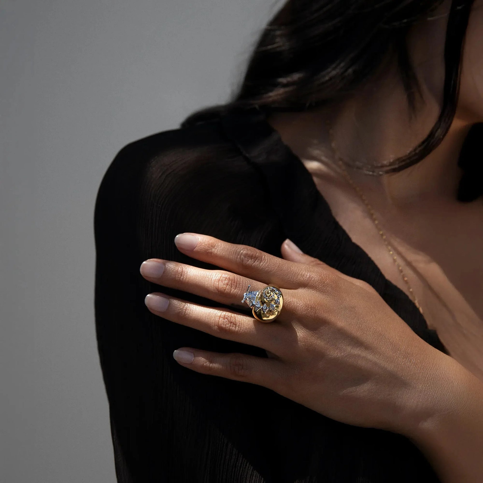 Awe Inspired  Rings Gemstone Snail Ring