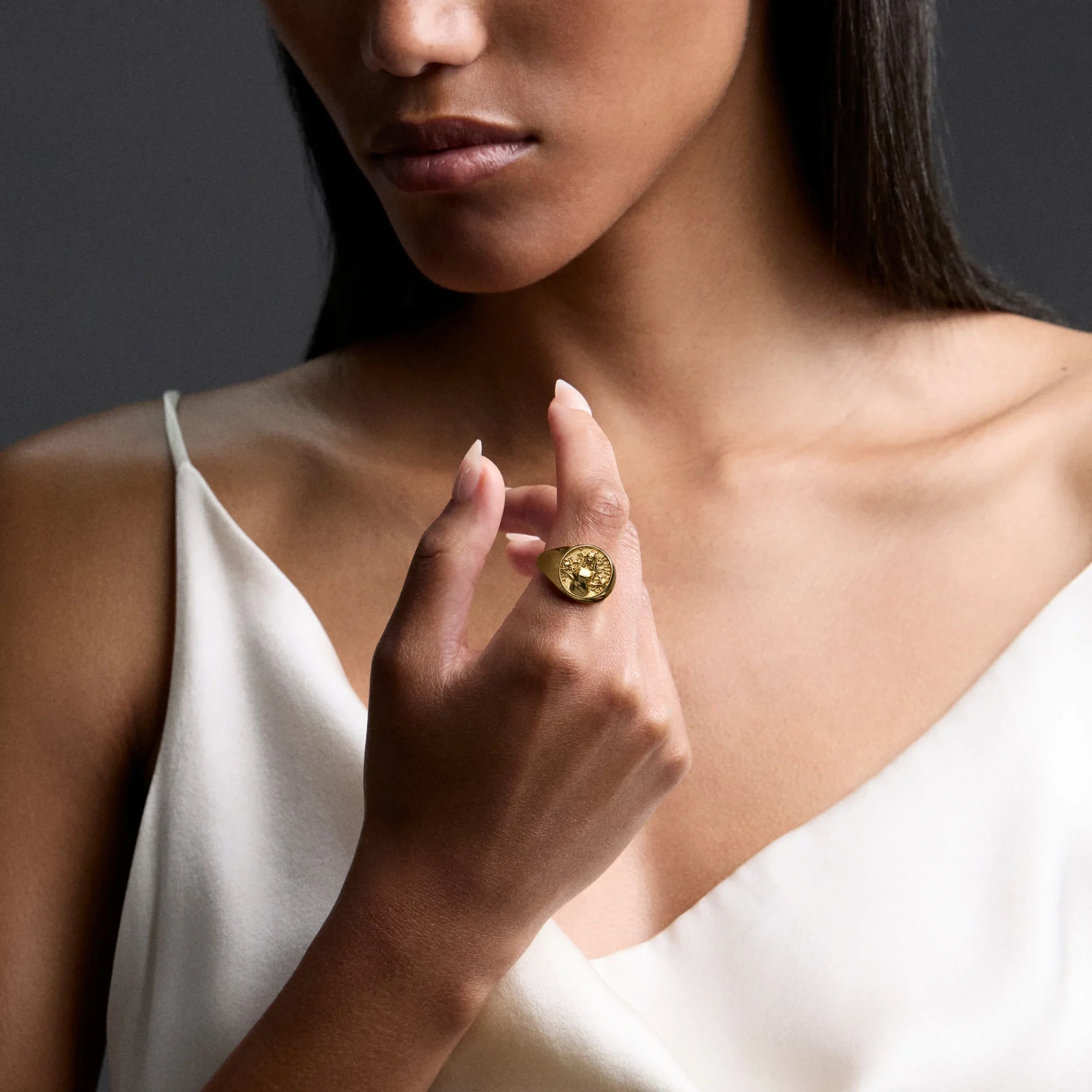 Awe Inspired Rings Goddess Signet Ring