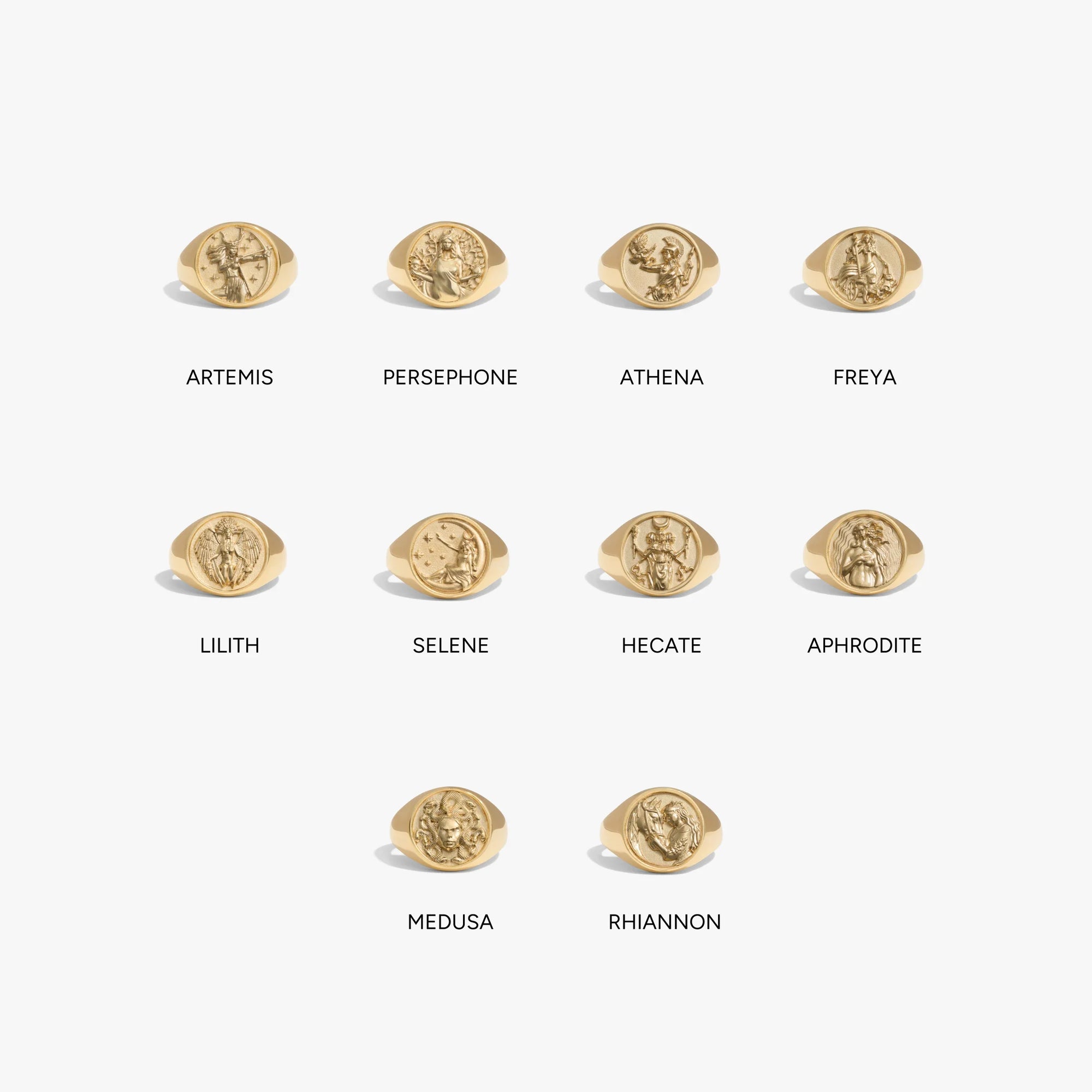 Awe Inspired Rings Goddess Signet Ring