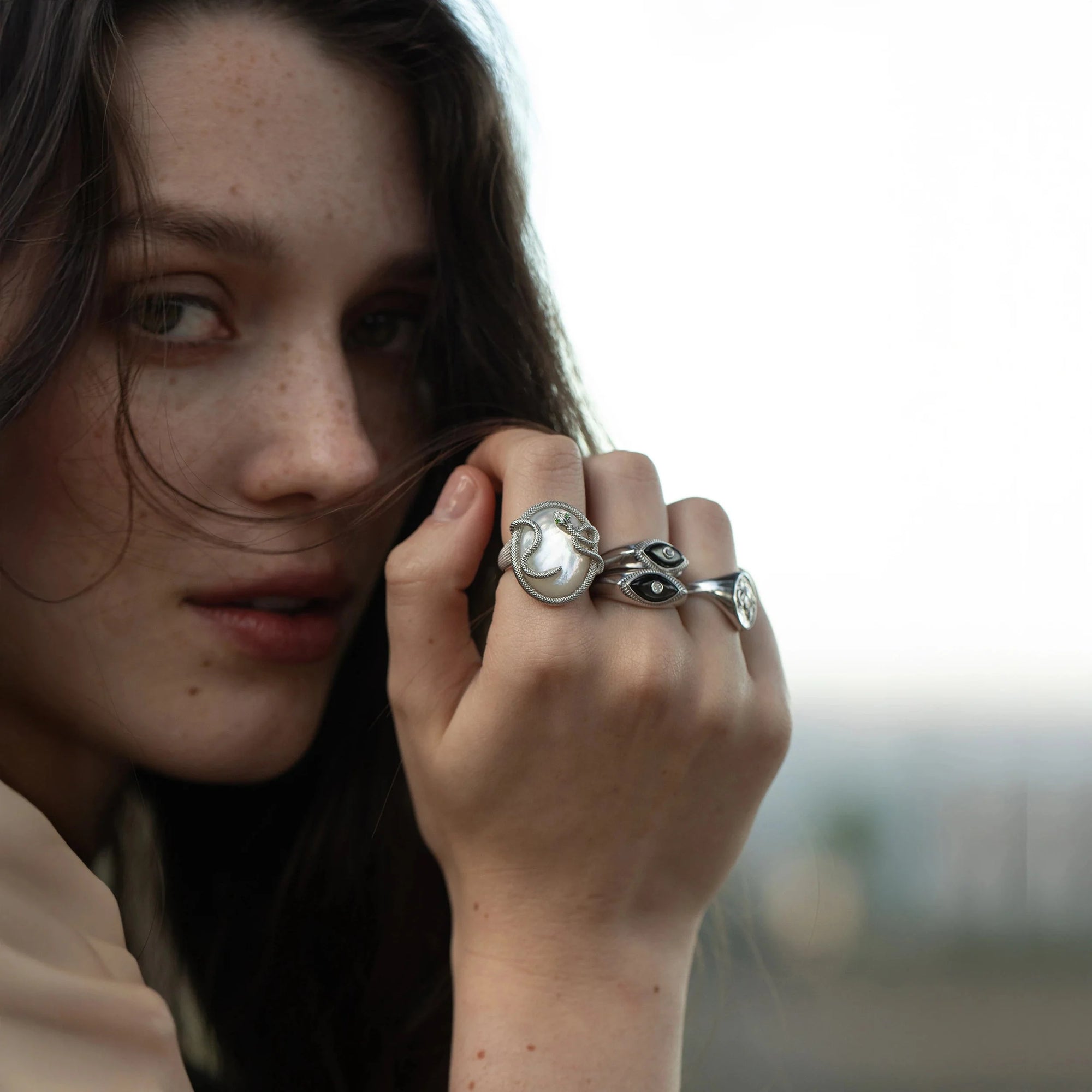 Awe Inspired  Rings Snake Statement Ring