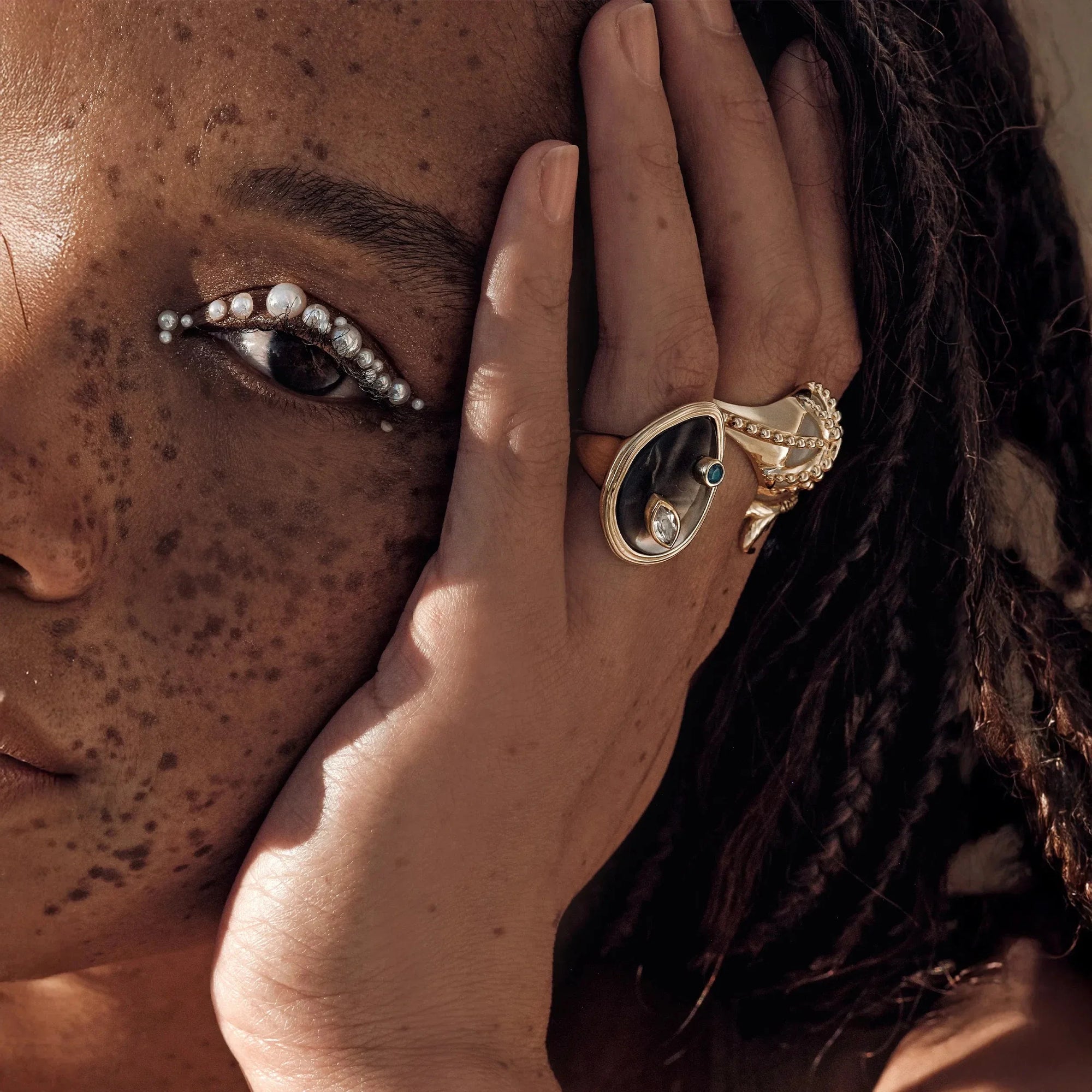 Awe Inspired Rings Starfish Moonstone Ring