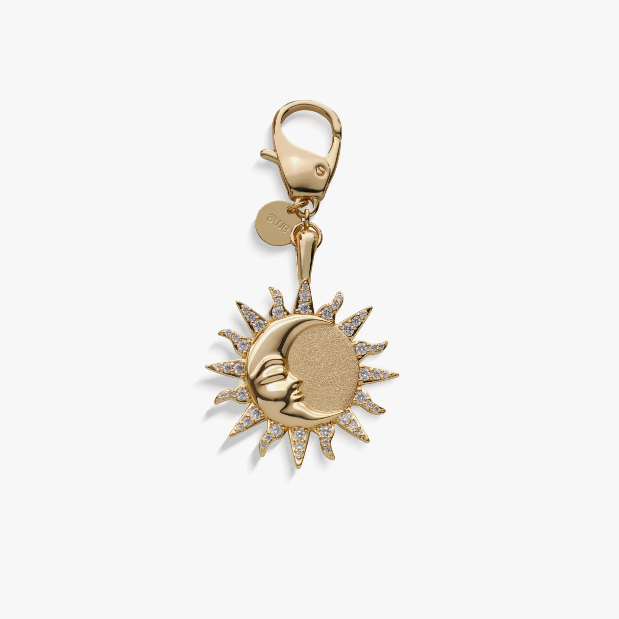 Awe Inspired Ritual Brass/Gold Vermeil Sun & Moon Bag Charm