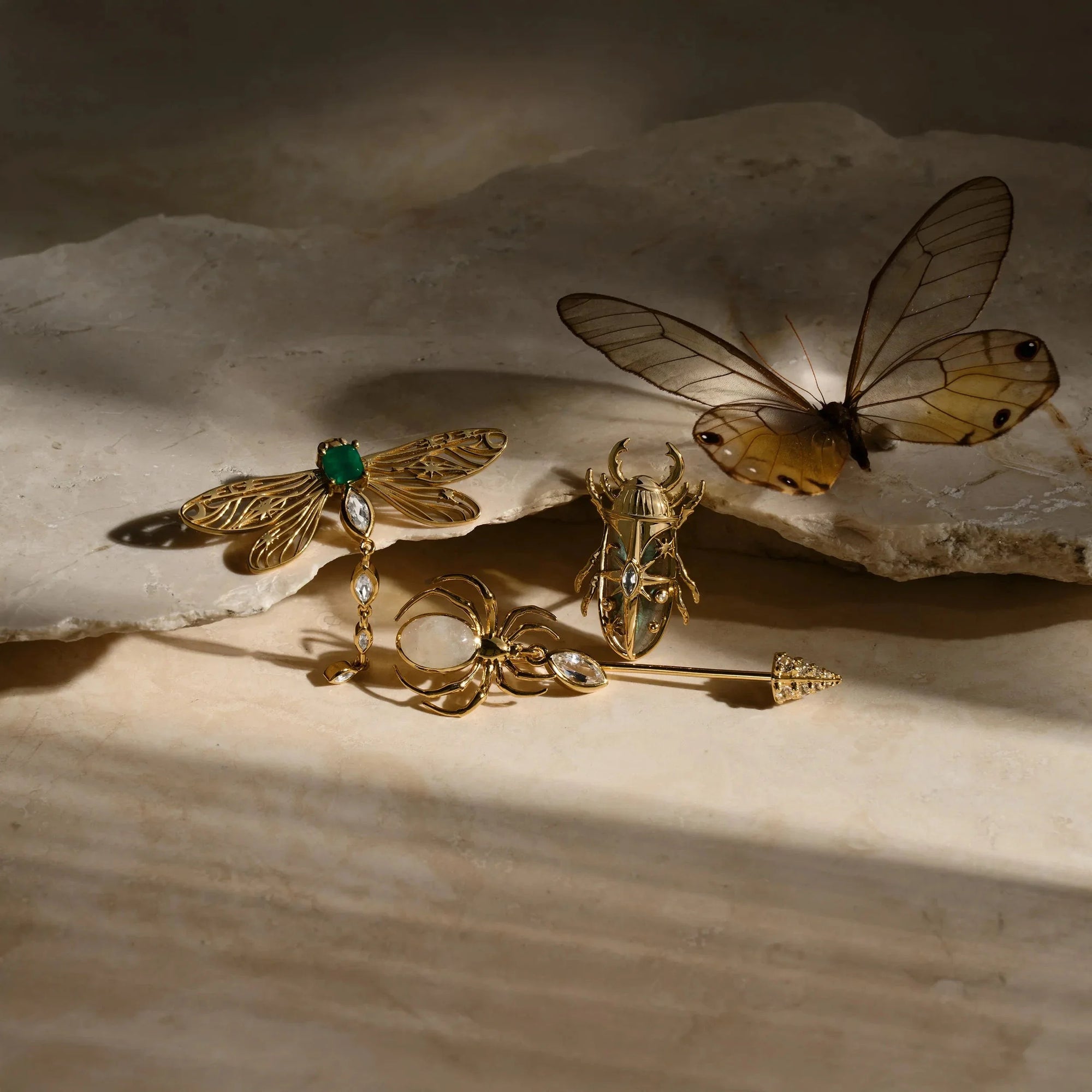 Awe Inspired Tools Labradorite Beetle Brooch