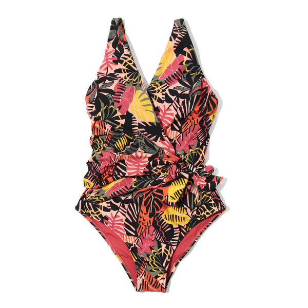 Swim Wrap One Piece | Palm Springs (Beige)