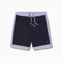 Lined Mesh Lounge Shorts | Navy/Lavender