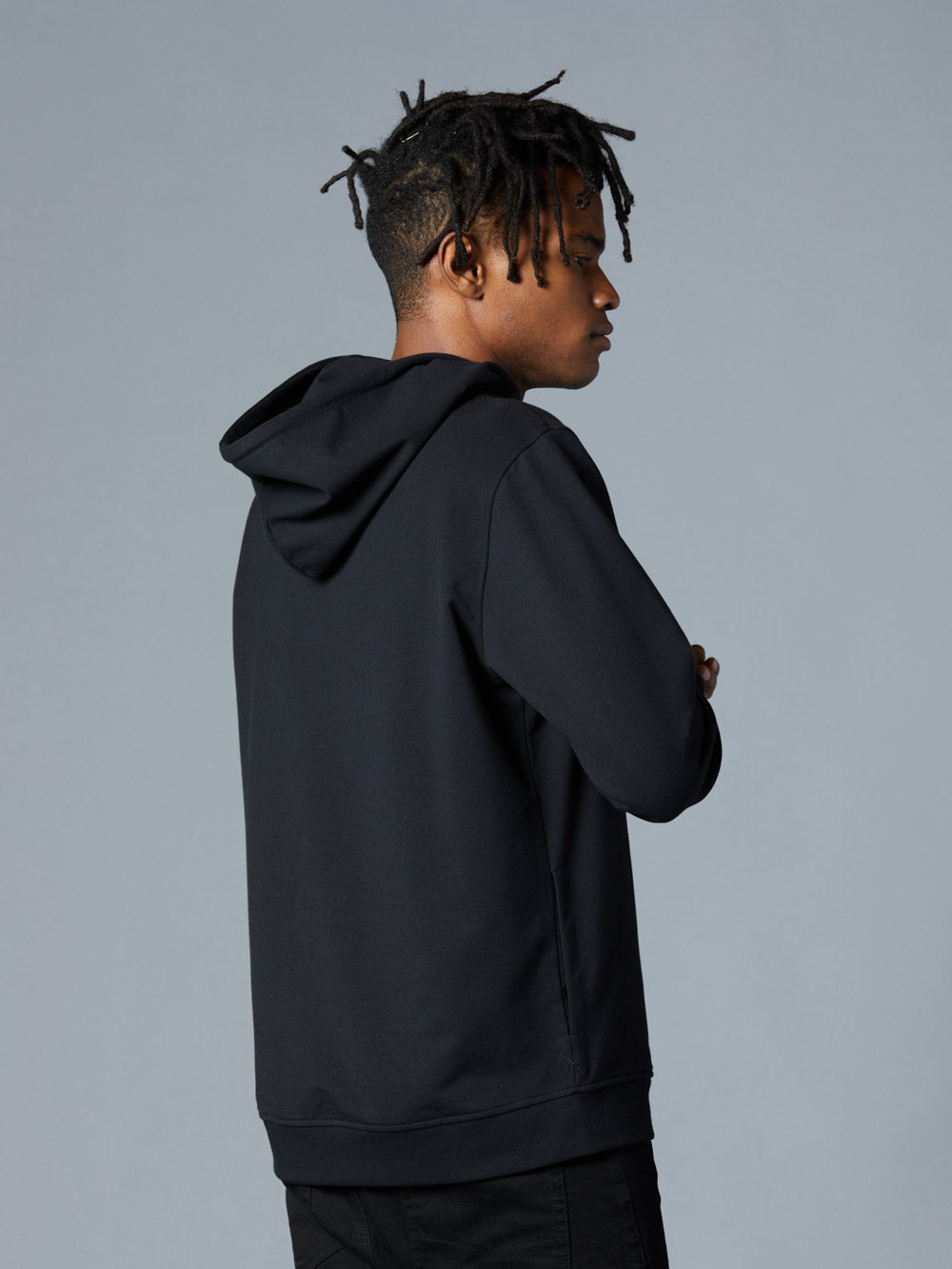 Mens | Mini Logo Hoodie Classic - Siganture-Fit Hyperloop | Black