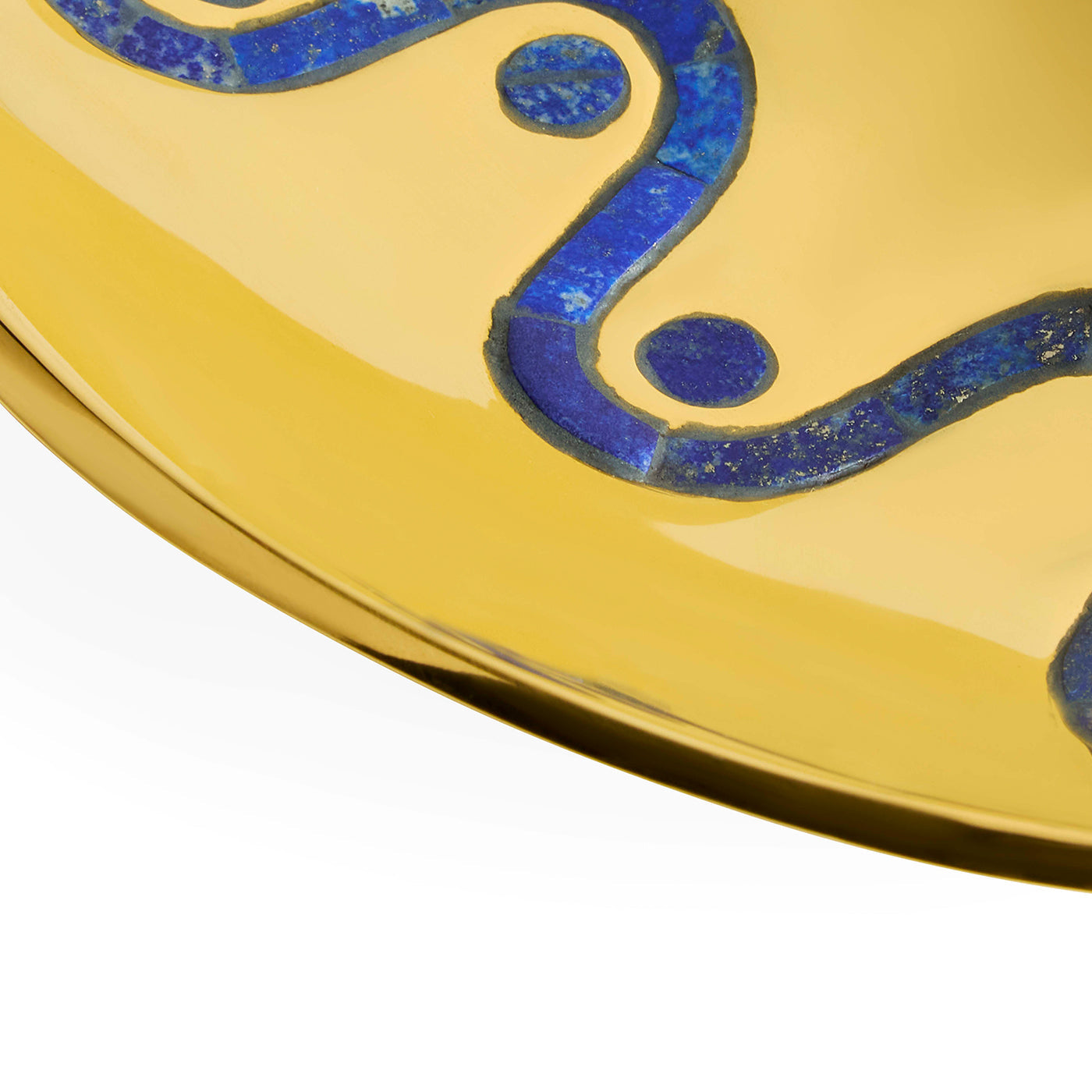 Brass Fish Tray | Gold/Blue