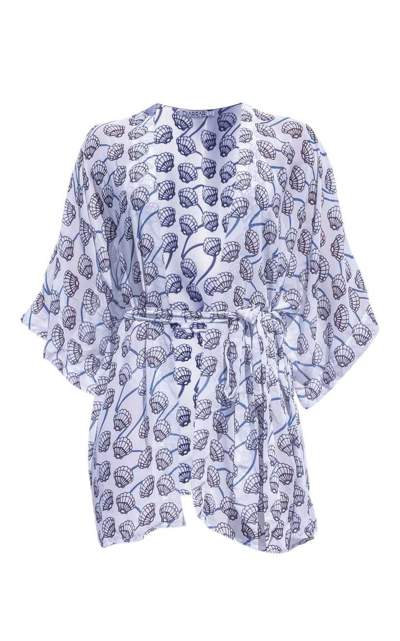 Cabana Kimono and Pants Set | Shell White