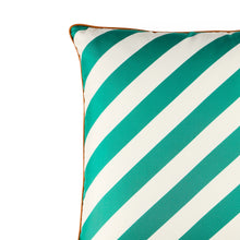 Cabana Silk Pillow | Green/Ivory