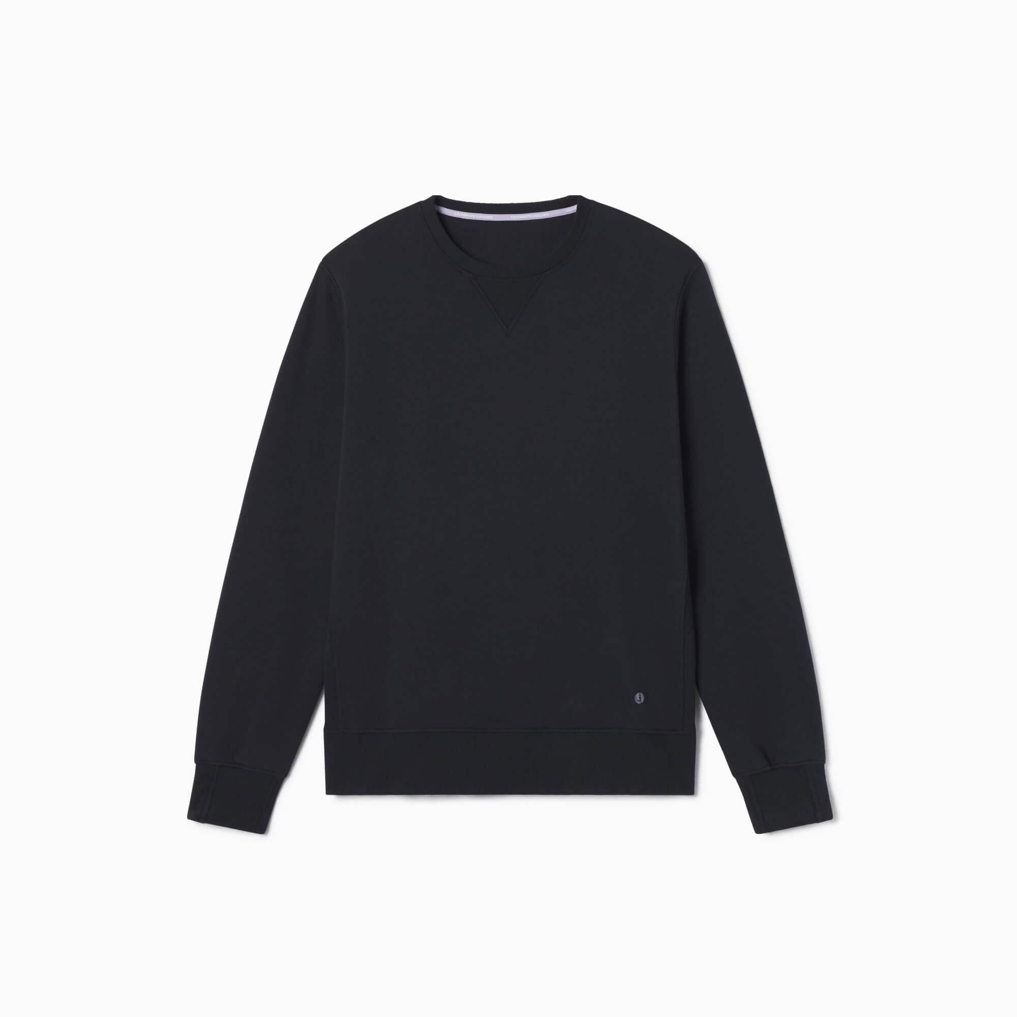 Chilluxe Brushed Fleece Crew | Black