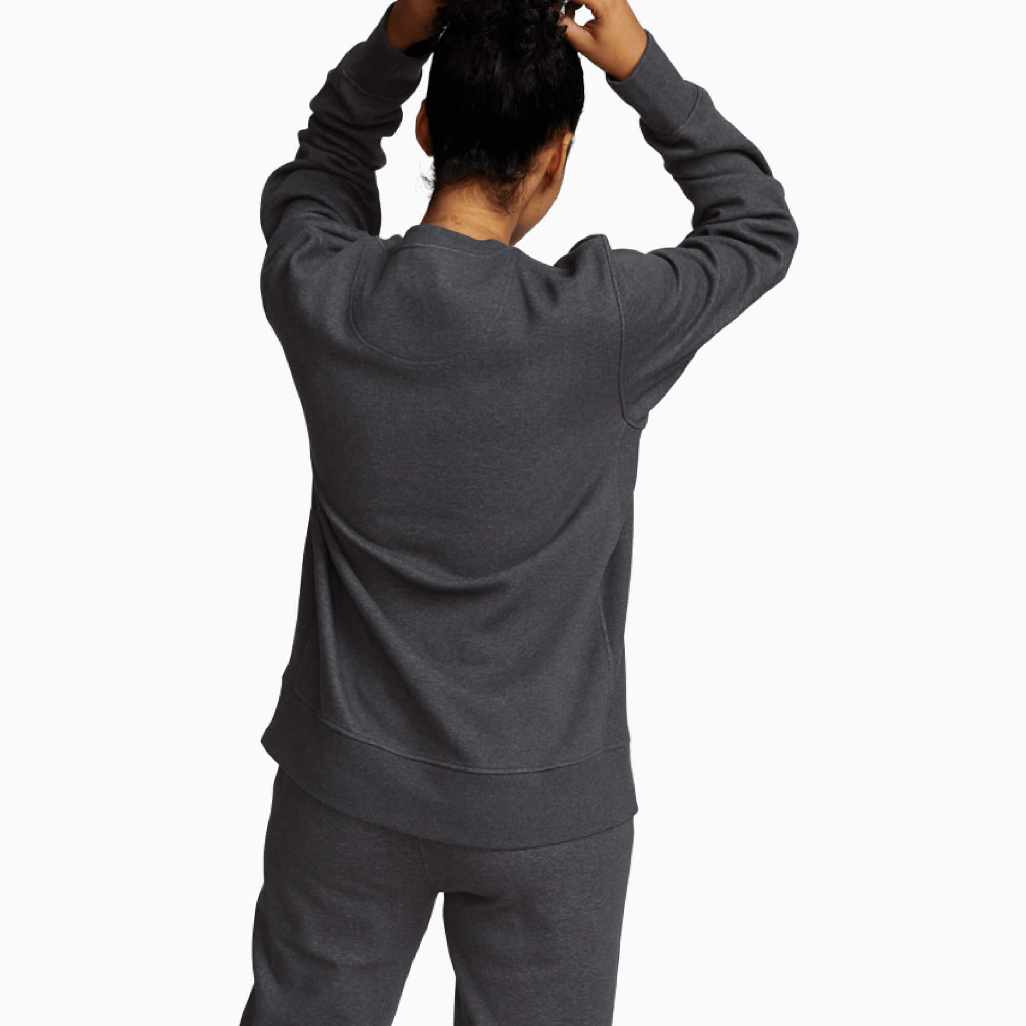 Chilluxe Brushed Fleece Crew | Charcoal