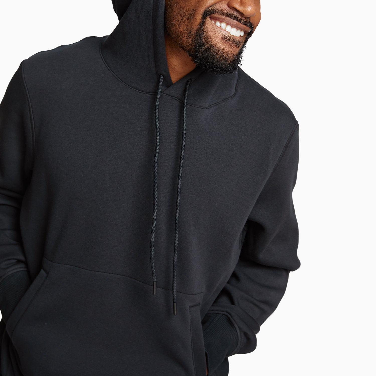 Chilluxe Brushed Fleece Hoodie | Black