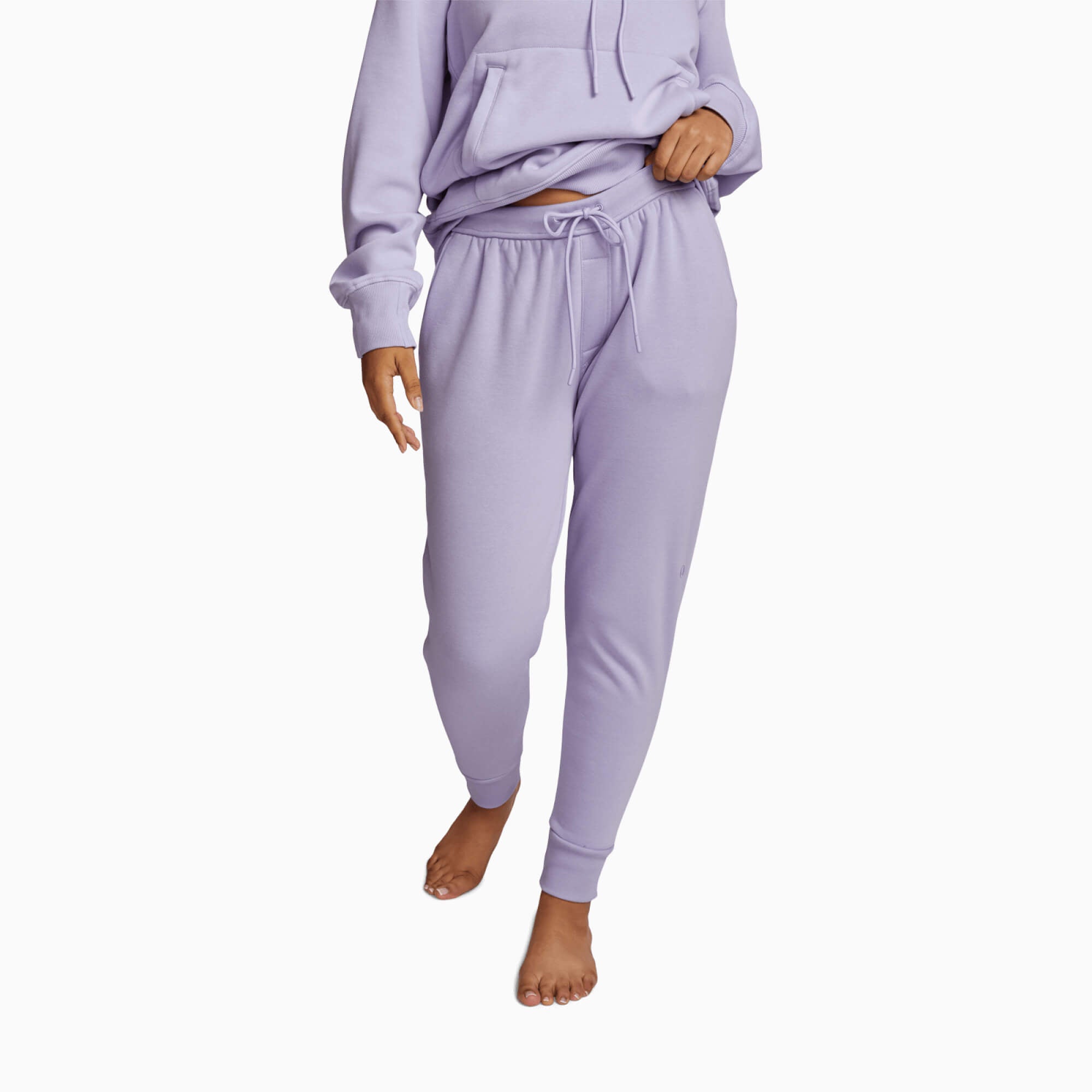 Chilluxe Brushed Fleece Joggers | Lavender