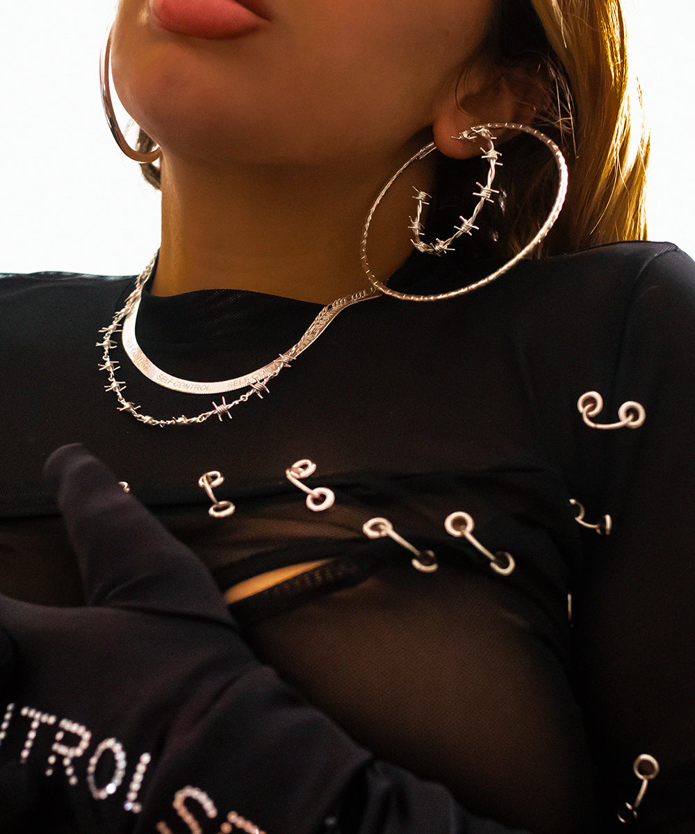 Self Control Herringbone Chain Necklace | Sterling Silver