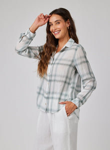 Clean Shirt | Sage Shadow Plaid