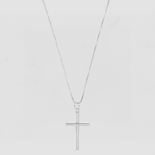 The Cross Pendant Necklace | Rhodium Plated Brass
