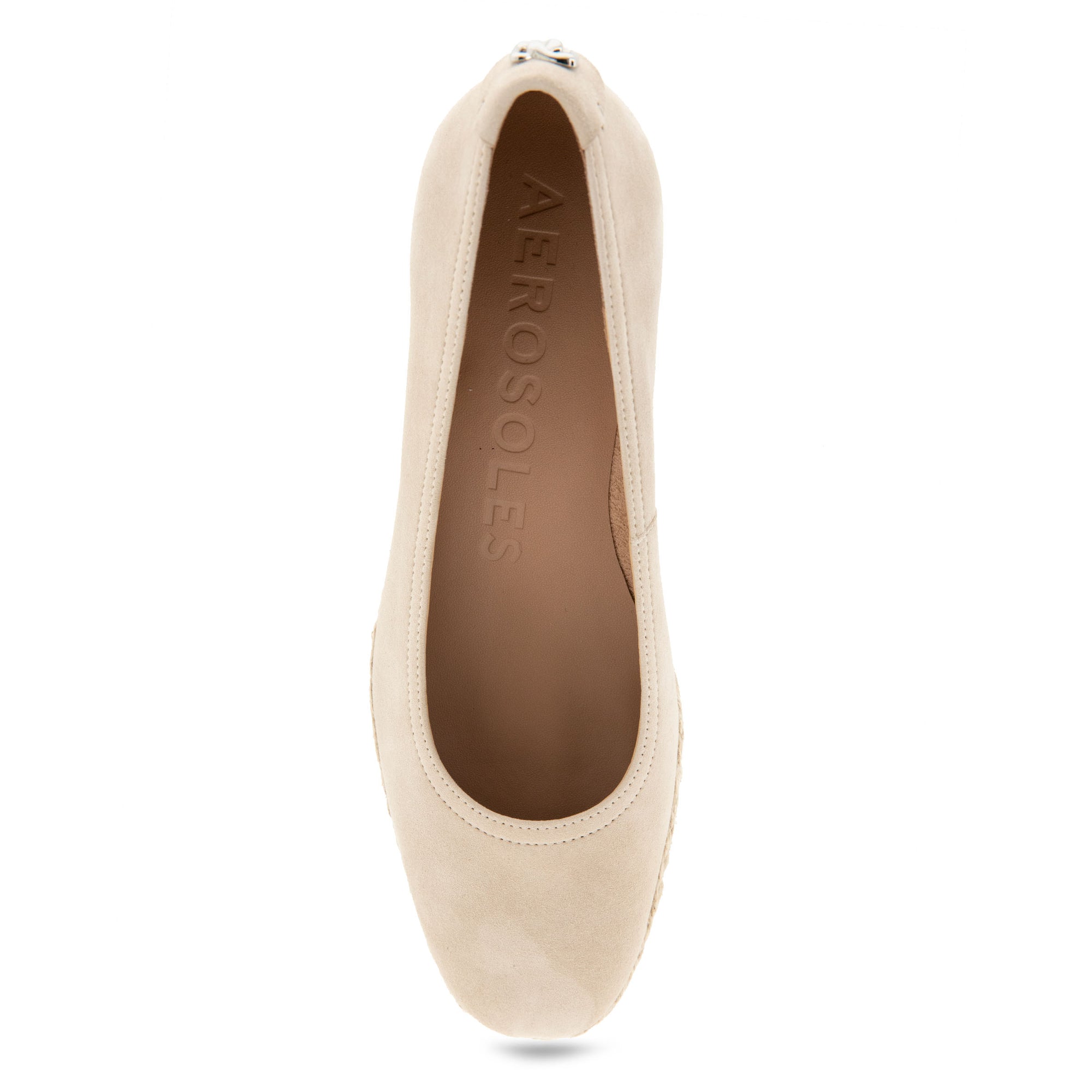 Roma Dress Wedge | Stone Suede