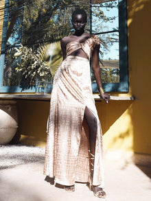 Dalia Dress - Dhaw Gold - diarrablu