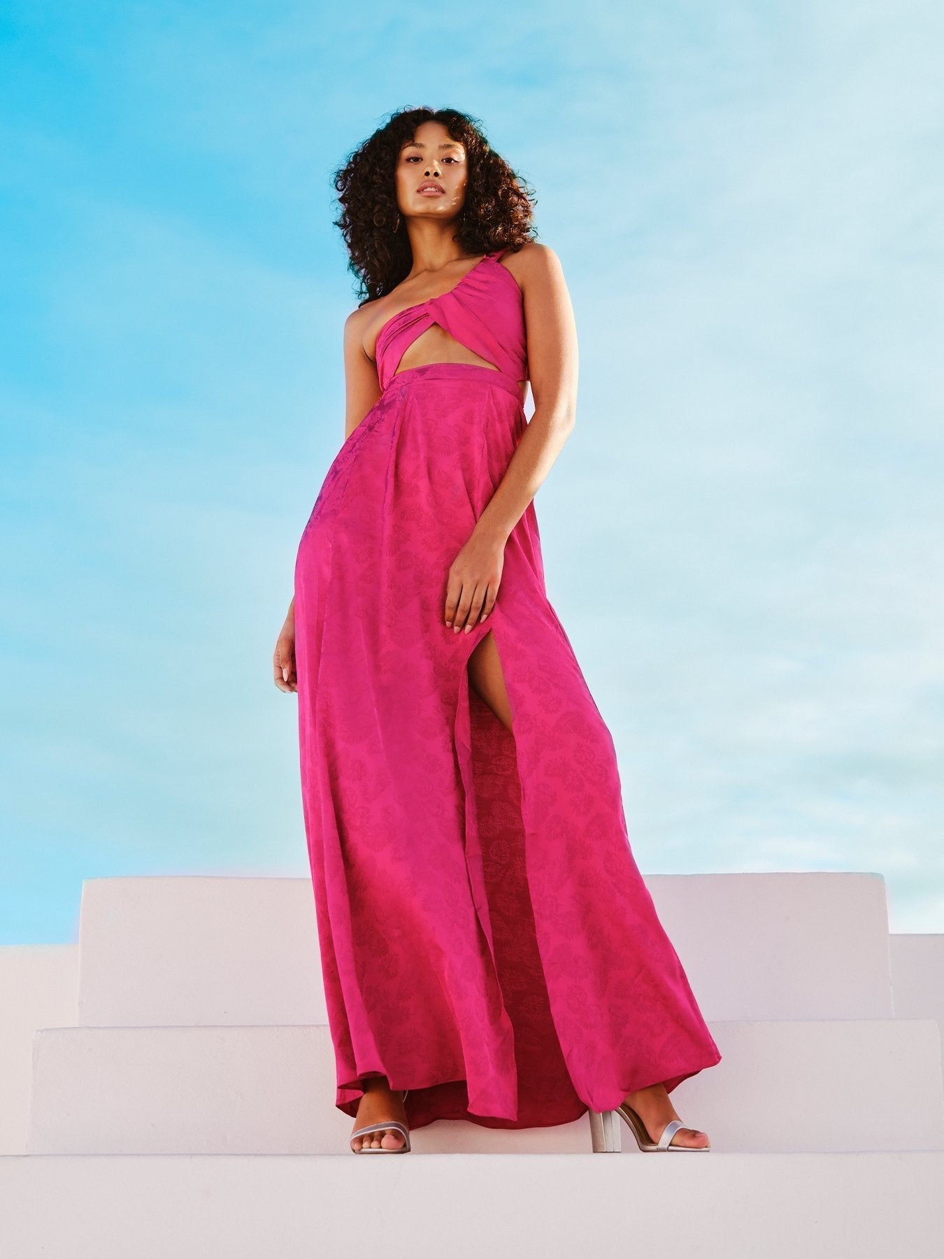 Dalia Dress - Zeen Fuchsia - diarrablu