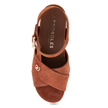 Cora Sandal Dress Platform | Rust Suede