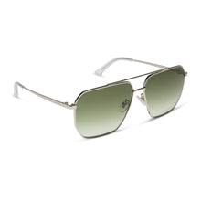 Womens | Berkely Sunglasses | Silver | Cool Matcha Gradient Lenses