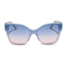Womens | Glinda Upland Butterfly Sunglasses | Iridescent Pastel Blue | Lavender/Opalescent Gradient Pink Lenses