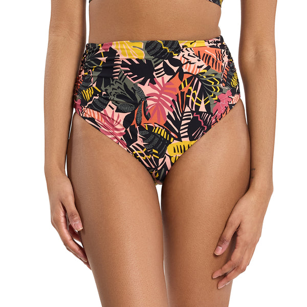 Swim High Rise Cheeky Bottom | Palm Springs (Beige)