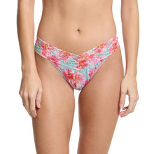 Signature Lace Original Rise Thong | First Bloom (Blue)