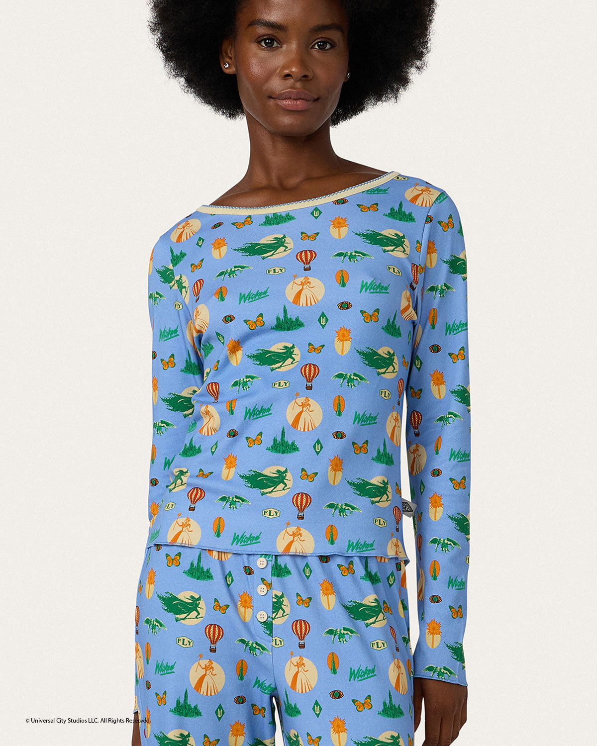 Womens | Fellow Ozians Long PJ Set x Wicked | Azure