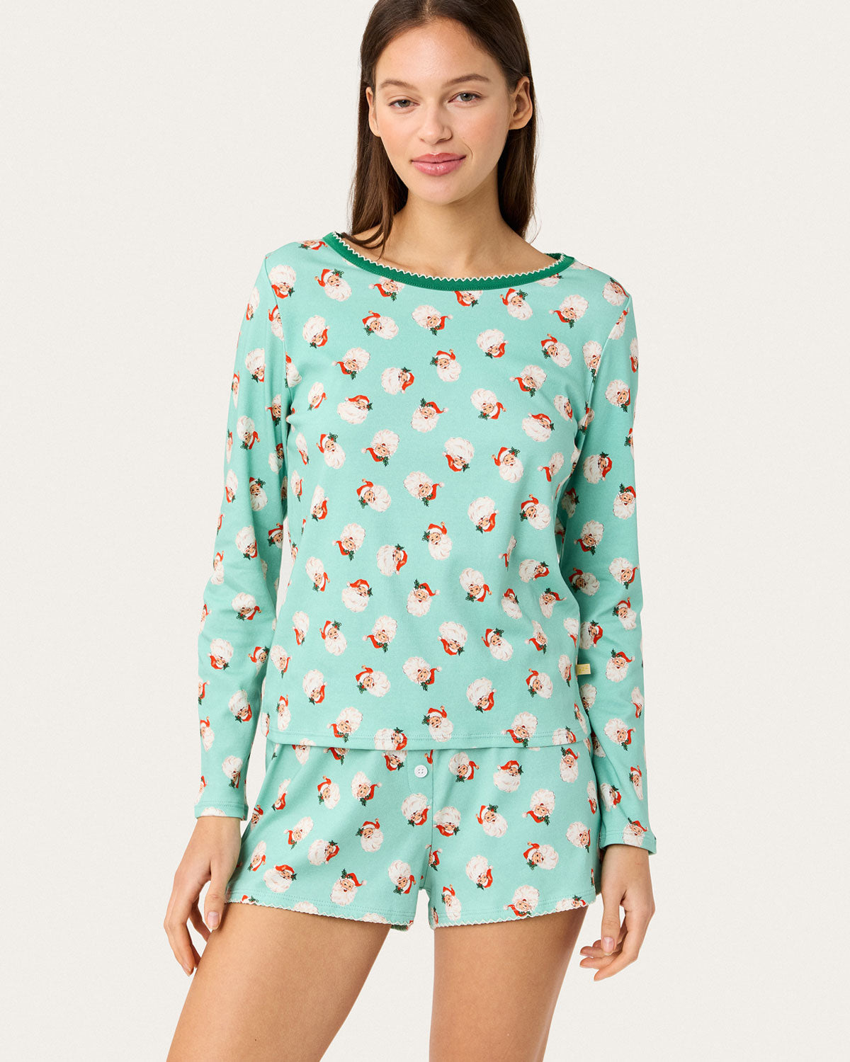 Womens | Ellie Shortie PJ Set in Santa Baby | Mint