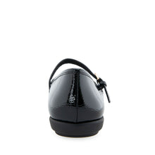 Baylee Casual Flat | Black Patent Faux Leather