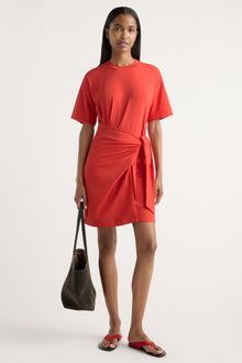Isilda | Fallon Organic Cotton T-Shirt Wrap Dress in Size Extra Small