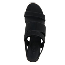 Chara Sandal Dress Block Heel | Black Elastic