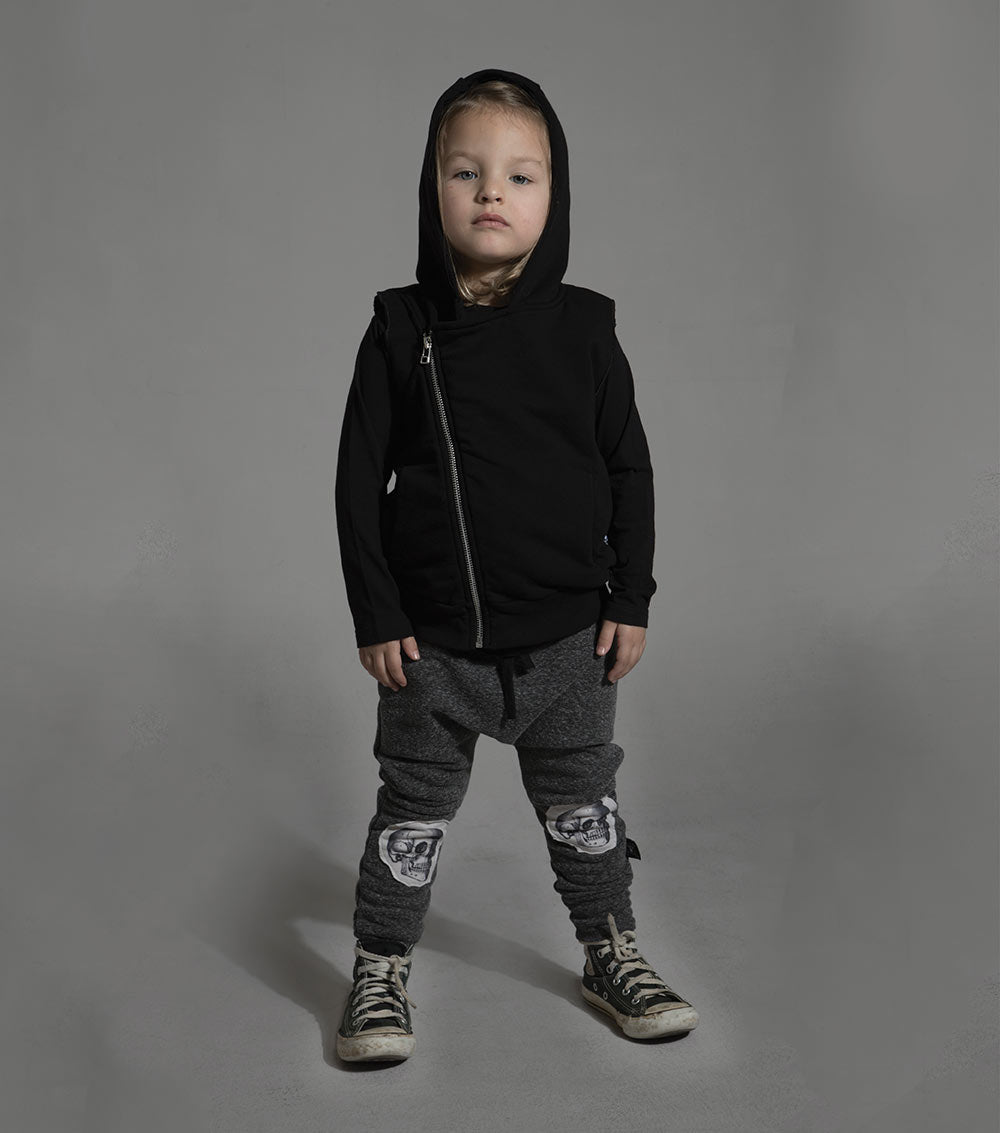 Kid | Asymmetrical Vest | Black
