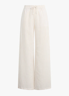 The Slip It On Pant | Light Khaki Stripe